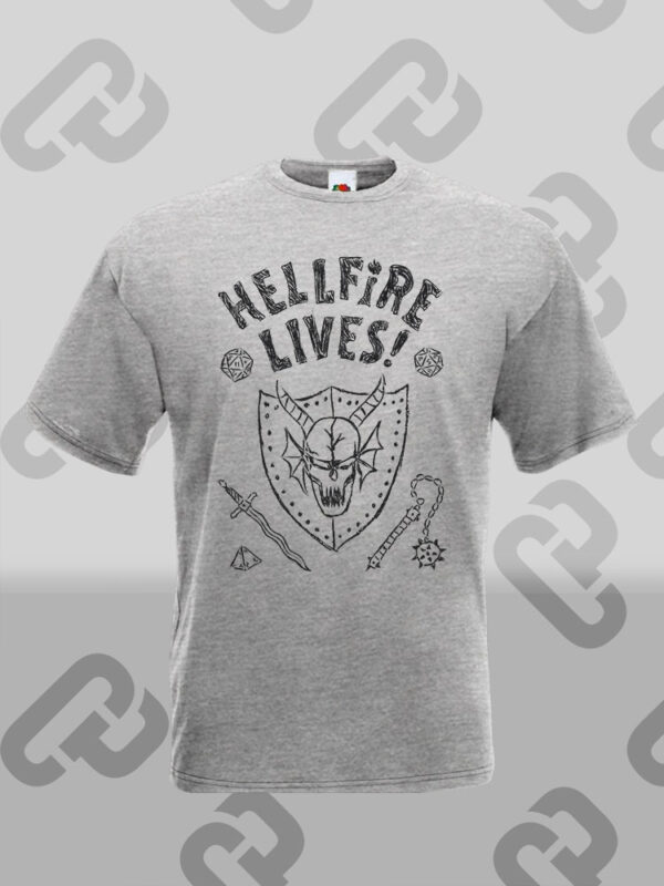 Футболка з принтом Hellfire Lives - Дивні Дива