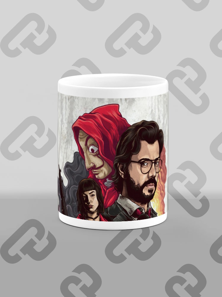 Чашка-8220La-Casa-de-Papel8221-—-Середина-без-ручки Чашка "La Casa de Papel"